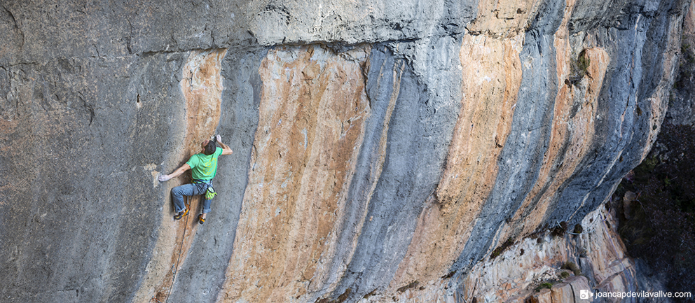 Pep Farré a Ca la Boja
Escalada Siurana