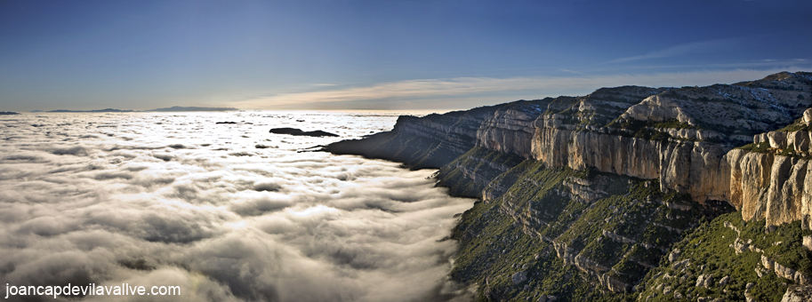 Mar de núvols, Serra del Montsant, Priorat