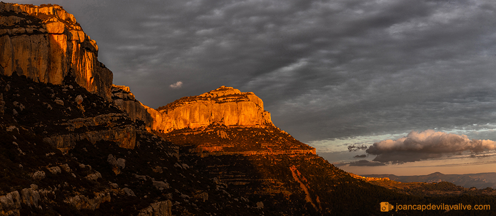 Posta de sol a la Serra de Montsant