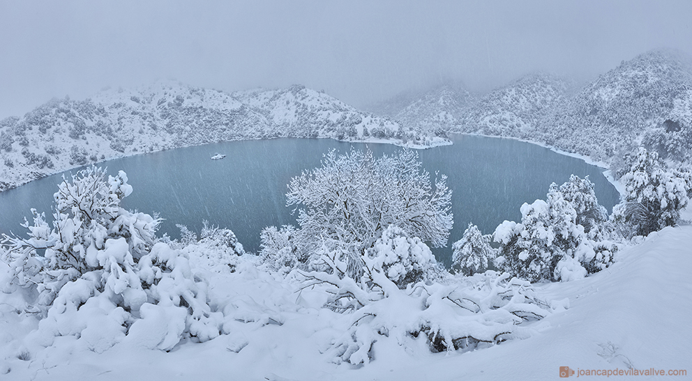 Pantà de Siurana nevat